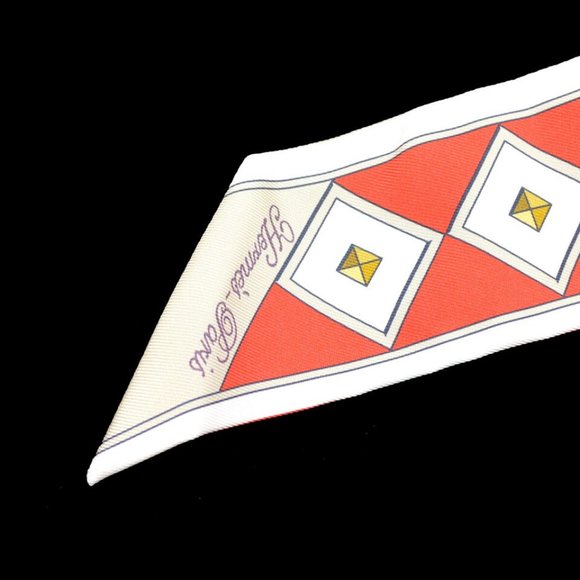 Auth HERMES Colliers et chiens Twilly Scarf Stole Bag Handle Accessories - Picture 7 of 12